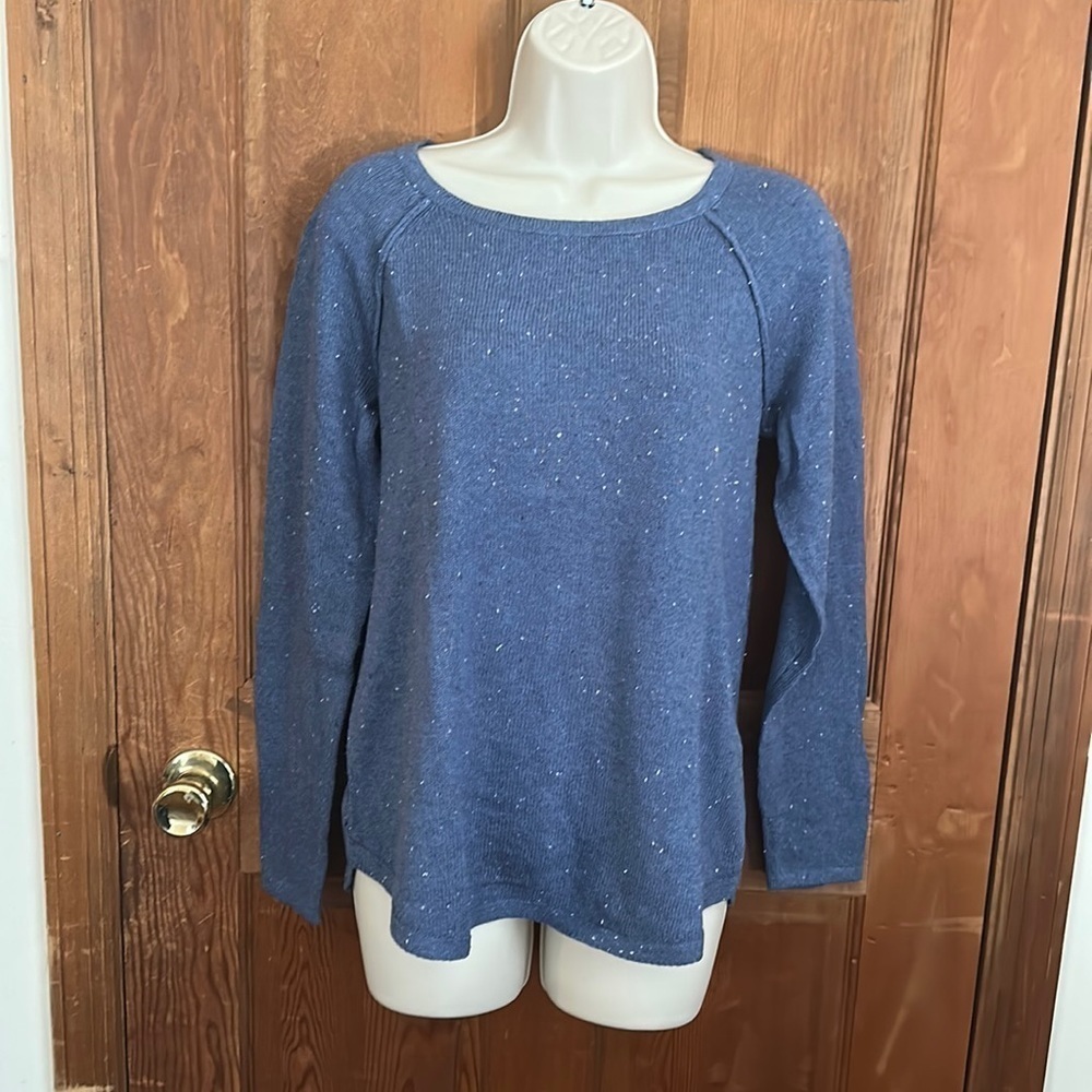 Karen Scott Heather Indigo Sweater Size Small
